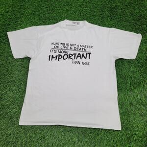 Vintage 90s Hunting Shirt Large 22x26 White